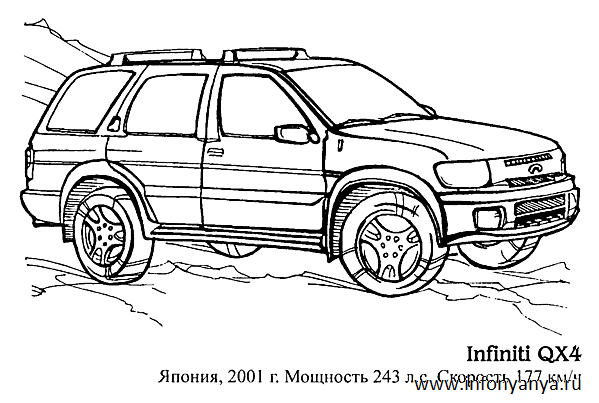 Раскраски на тему: легковые автомобили. Раскраска_46