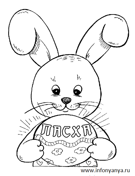 Раскраски на тему Пасха. Раскраска_21