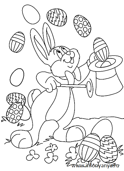 Раскраски на тему Пасха. Раскраска_65