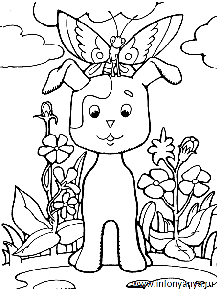 Раскраски из мультфильма «Котенок по имени Гав». Раскраска _16