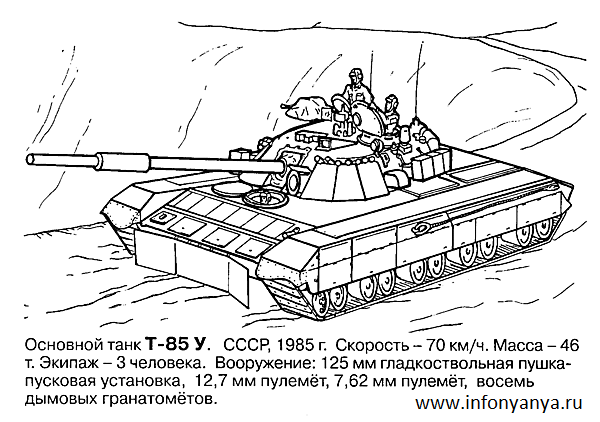 Танки. Раскраска_1