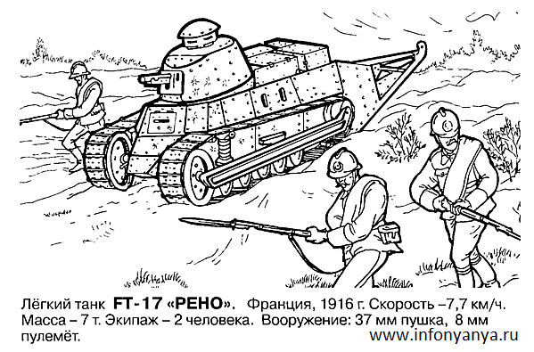 Танки. Раскраска_5
