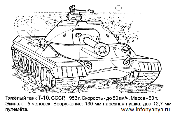 Танки. Раскраска_11