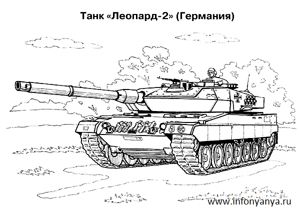 Танки. Раскраска_36